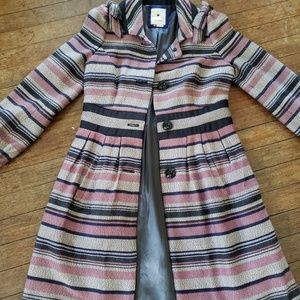 Mauve and gray coat spring and fall